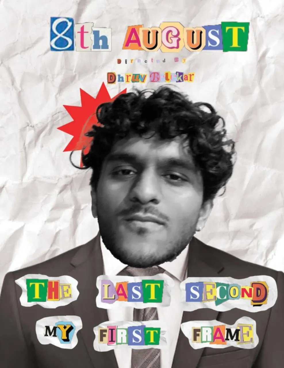 8th August, a personal collage-style short film poster